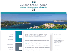 Tablet Screenshot of clinica-santaponsa.com